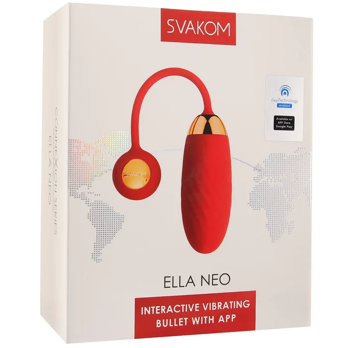 Svakom Vibrators Ella Neo App Controlled Bullet Vibe in Red