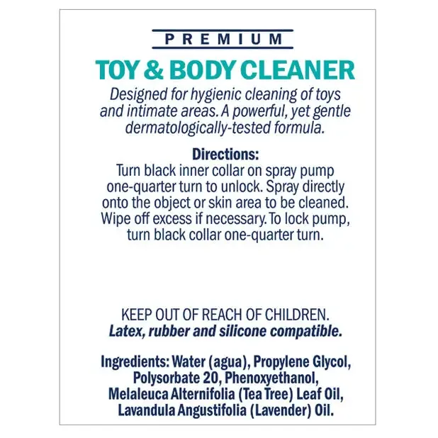 Swiss Navy Swiss Navy Toy Body Cleaner 6 Oz Bottle Vibrators Swiss Navy Swiss Navy Toy Body Cleaner 6 Oz Bottle Vibrators