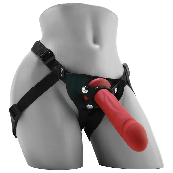 Tantus Female Sex Toys StrapOn Silicone Vamp Kit in Red