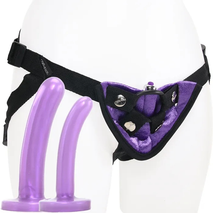 Tantus Vibrators Bend Over Beginner Harness Kit in Purple