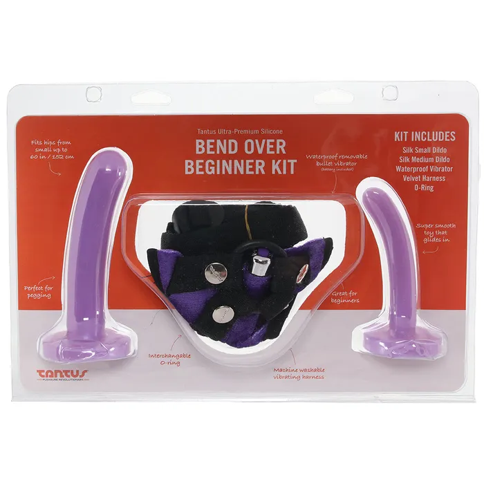 Tantus Vibrators Bend Over Beginner Harness Kit in Purple Tantus Vibrators Bend Over Beginner Harness Kit in Purple