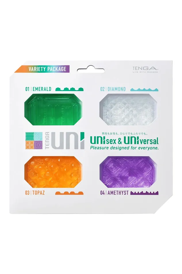 Tenga Male Sex Toys UNI Variety 4 Pack Male Masturbator Sleeve