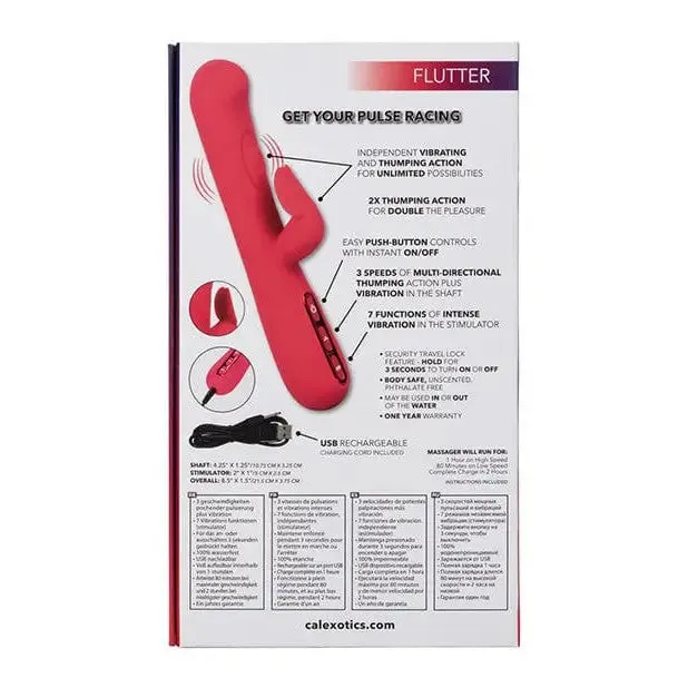Throb Flutter Pink CalExotics Vibrators Throb Flutter Pink CalExotics Vibrators