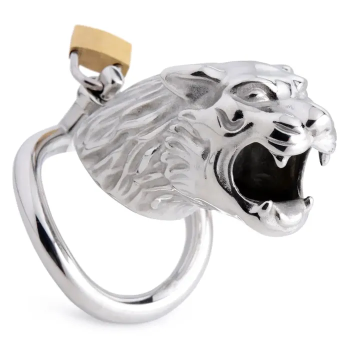 Tiger King Locking Chastity Cage Master Series Male Sex Toys