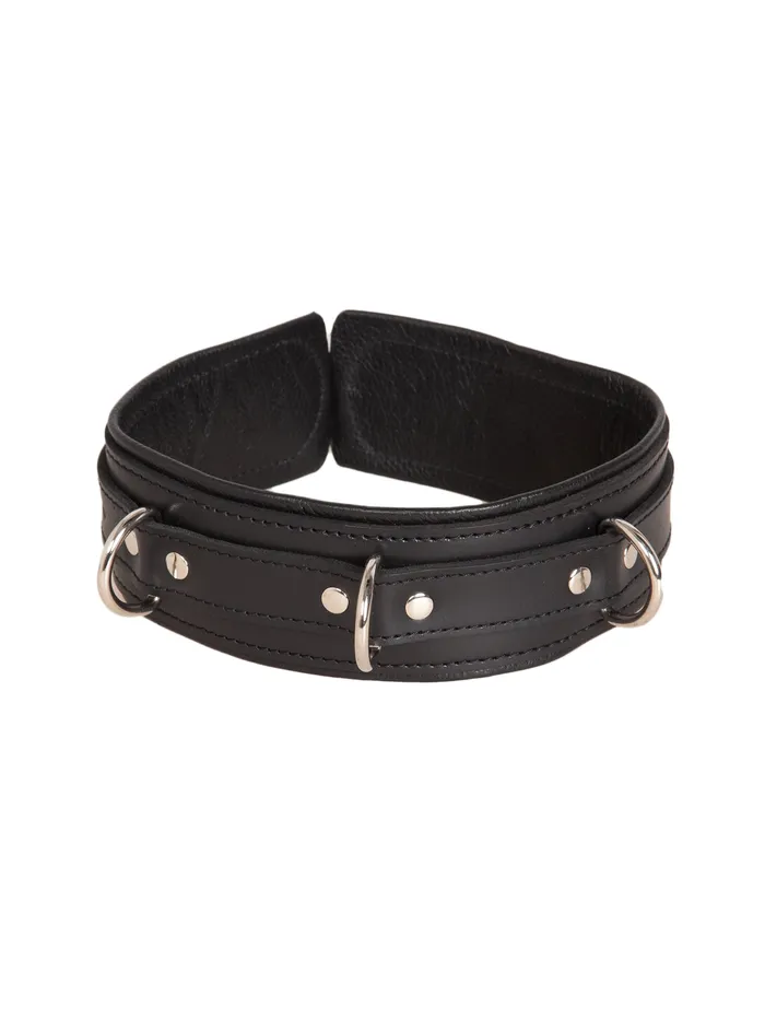 Triple DRing Lockable Collar HonourSkintwocom Male Sex Toys Triple DRing Lockable Collar HonourSkintwocom Male Sex Toys