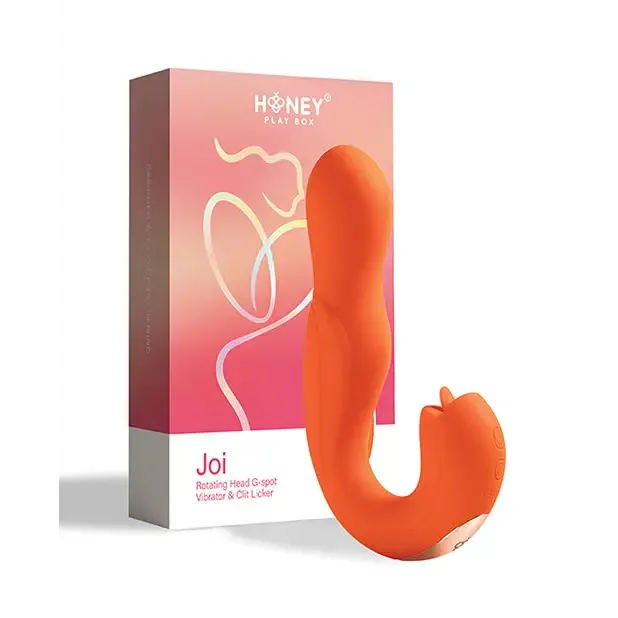 UC Global Trade INC Honey Play Box Joi Rotating Head Gspot Vibrator and Clit Licker Maroon Vibrators
