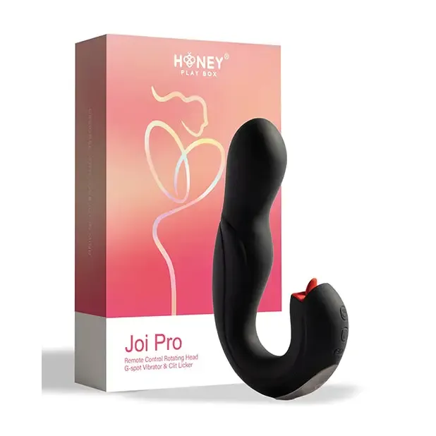 UC Global Trade INC Honey Play Box Joi Rotating Head Gspot Vibrator and Clit Licker Maroon Vibrators
