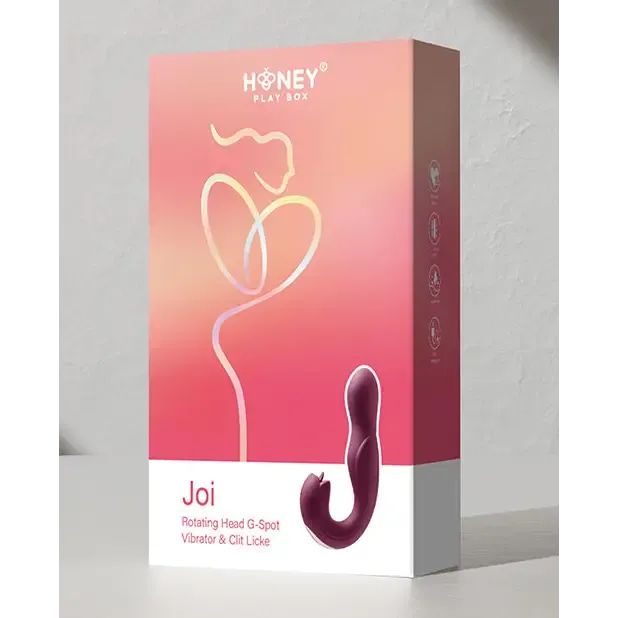 UC Global Trade INC Honey Play Box Joi Rotating Head Gspot Vibrator and Clit Licker Maroon Vibrators
