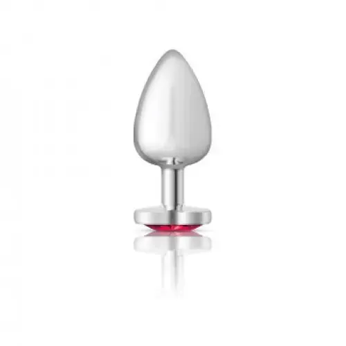 Viben Anal Cheeky Charms Heart Bright Pink Silver Plug
