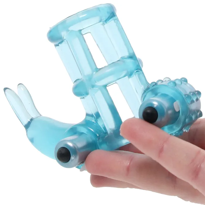 Vibrators CalExotics Double Trouble Vibrating Support System in Blue