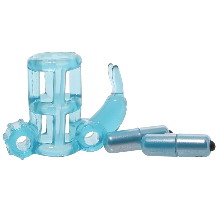 Vibrators CalExotics Double Trouble Vibrating Support System in Blue
