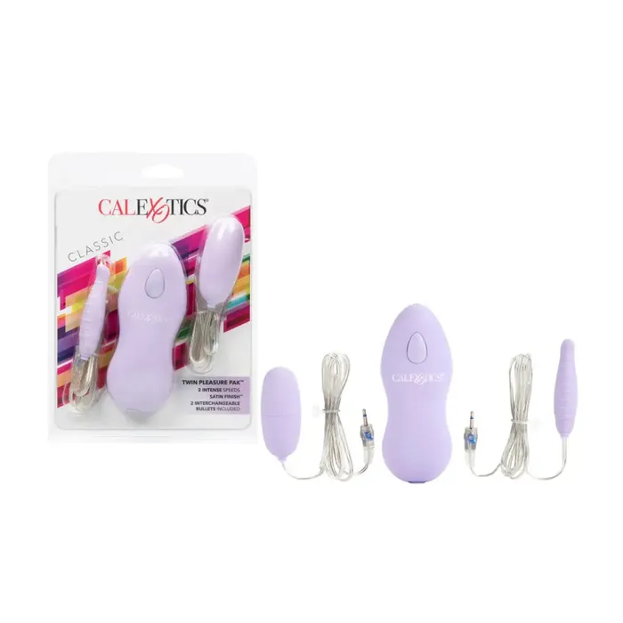 Vibrators California Exotic Novelties Twin Pleasure Pack Purple Vibrators California Exotic Novelties Twin Pleasure Pack Purple