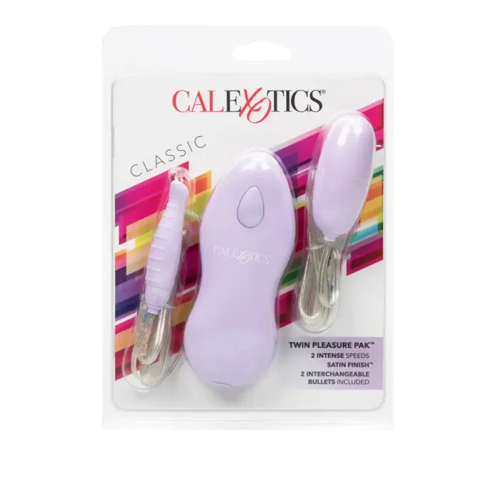 Vibrators California Exotic Novelties Twin Pleasure Pack Purple Vibrators California Exotic Novelties Twin Pleasure Pack Purple