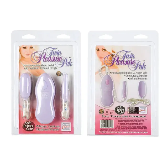 Vibrators California Exotic Novelties Twin Pleasure Pack Purple Vibrators California Exotic Novelties Twin Pleasure Pack Purple