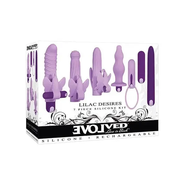 Vibrators Evolved Evolved Lilac Desires 7piece Butterfly Vibrator Kit