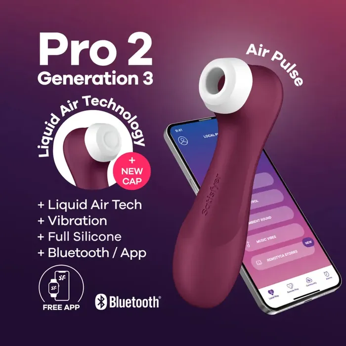 Vibrators Satisfyer Pro 2 Generation 3 Wine Red Satisfyer Vibrators Satisfyer Pro 2 Generation 3 Wine Red Satisfyer