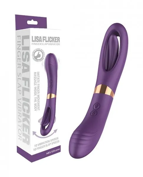 Vibrators Secwell Lisa Flicking Gspot Vibrator Purple