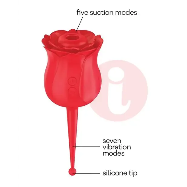 Wild Rose Le Pointe Vibrator Red Icon Brands INC Vibrators Wild Rose Le Pointe Vibrator Red Icon Brands INC Vibrators
