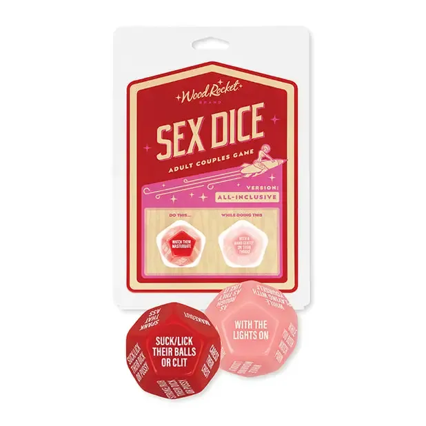 Wood Rocket LLC Wood Rocket Adult Couples Sex Dice Game Red Couples