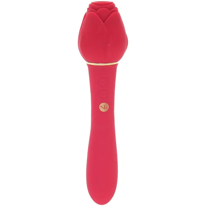 XGen Female Sex Toys Rosegasm Twosome Dual Ended Suction Vibe