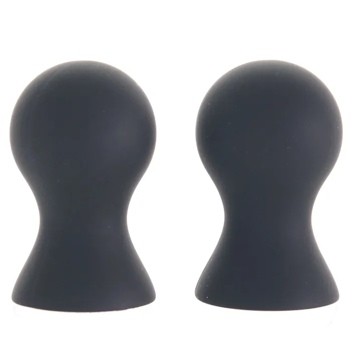 XGen Female Sex Toys Size Up Silicone Nipple Suckers in Black