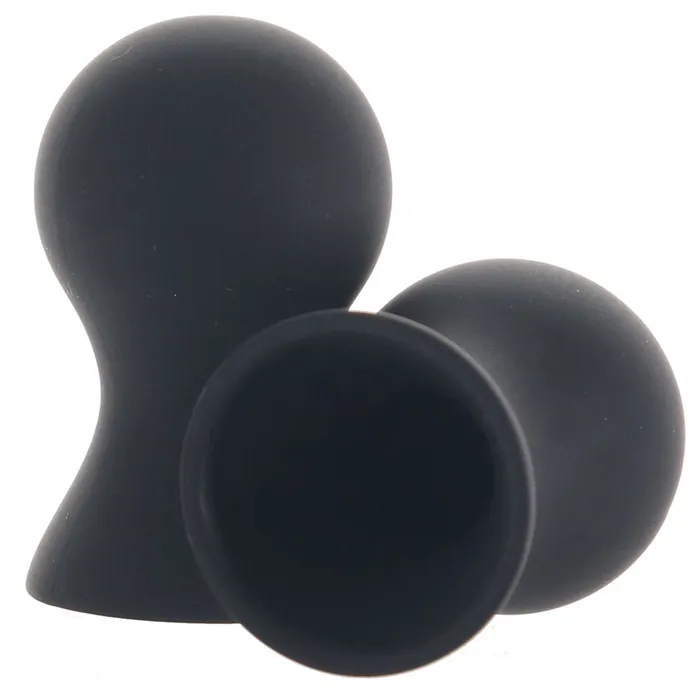 XGen Female Sex Toys Size Up Silicone Nipple Suckers in Black