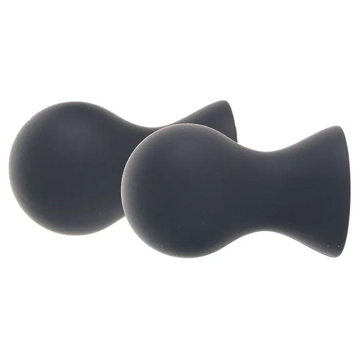 XGen Female Sex Toys Size Up Silicone Nipple Suckers in Black