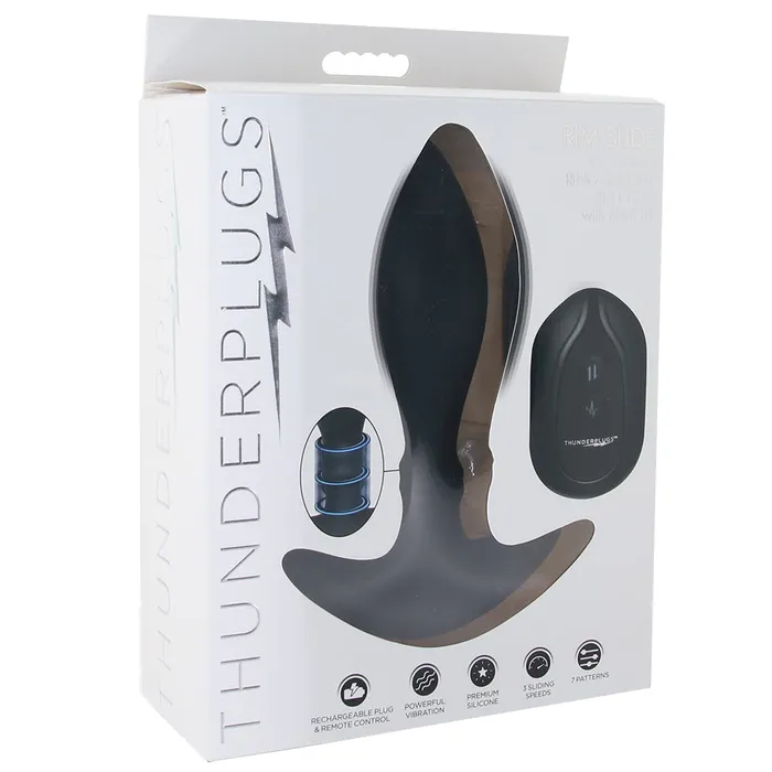 XR Brands Anal Thunder Plugs Rim Slide Remote Plug
