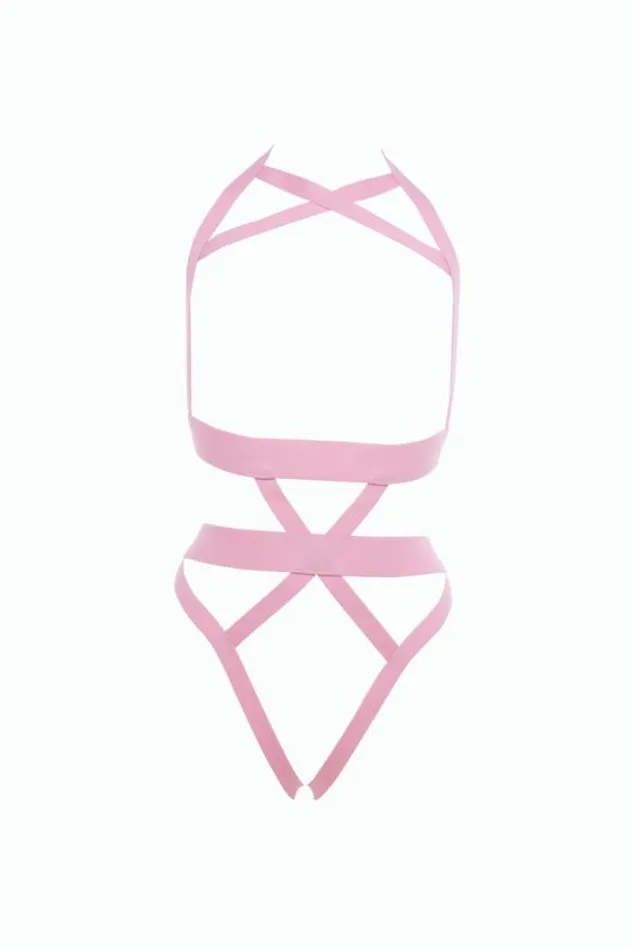 Allure Lingerie Kitten Im Yours Strappy Teddy Assorted Colors OS Allure Lingerie Vibrators