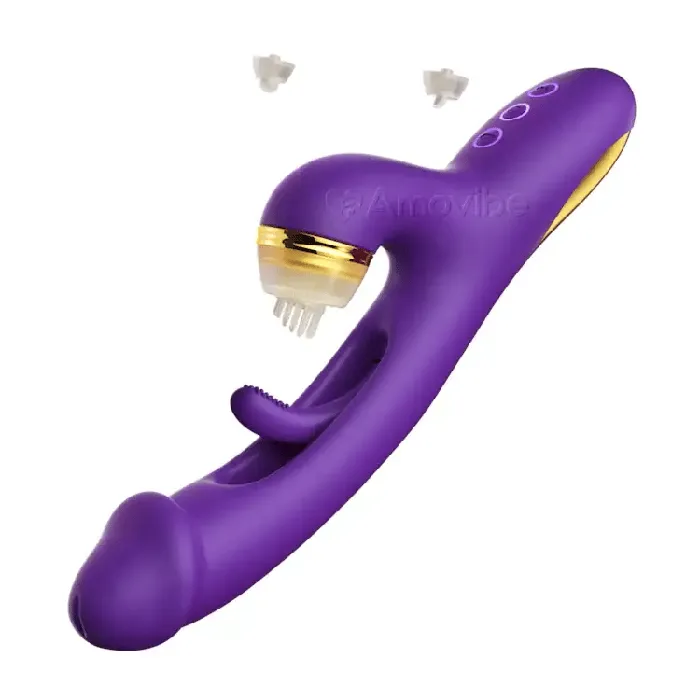 Amovibe Female Sex Toys Innovative Flapping G spot Vibrator with Replaceable Silicone Sleeves for Tapping Tickling Licking Function Amovibe Female Sex Toys Innovative Flapping G spot Vibrator with Replaceable Silicone Sleeves for Tapping Tickling Licking Function