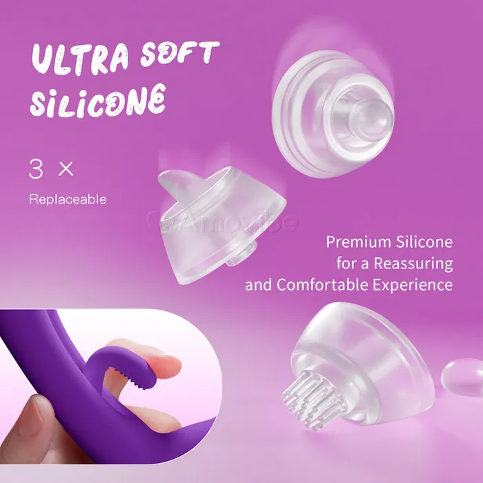 Amovibe Female Sex Toys Innovative Flapping G spot Vibrator with Replaceable Silicone Sleeves for Tapping Tickling Licking Function Amovibe Female Sex Toys Innovative Flapping G spot Vibrator with Replaceable Silicone Sleeves for Tapping Tickling Licking Function