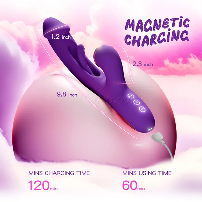 Amovibe Female Sex Toys Innovative Flapping G spot Vibrator with Replaceable Silicone Sleeves for Tapping Tickling Licking Function Amovibe Female Sex Toys Innovative Flapping G spot Vibrator with Replaceable Silicone Sleeves for Tapping Tickling Licking Function