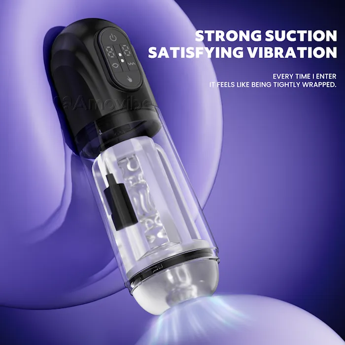 Amovibe Male Sex Toys Automatic Sucking Male Masturbator with Vibrating Motor System Amovibe Male Sex Toys Automatic Sucking Male Masturbator with Vibrating Motor System