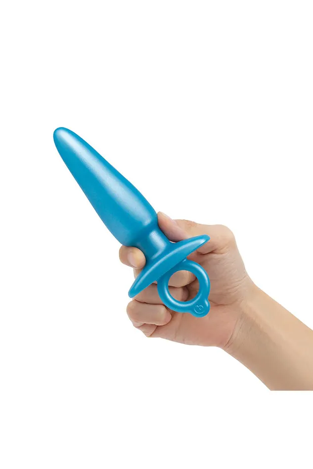 Anal bVibe Butties Sleek Tapered Silicone Anal Plug Blue BVibe