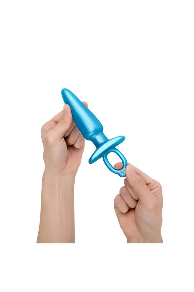 Anal bVibe Butties Sleek Tapered Silicone Anal Plug Blue BVibe