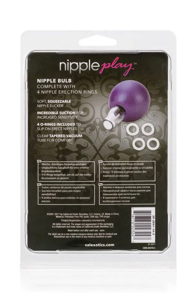 Anal Cal Exotics Cal Exotics Nipple Play Nipple Bulb Sucker Purple