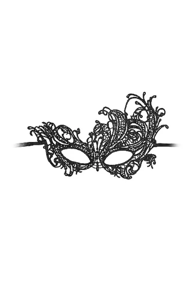 Anal Shots Toys Ouch by Shots Toys Black White Royal Lace Mask Black