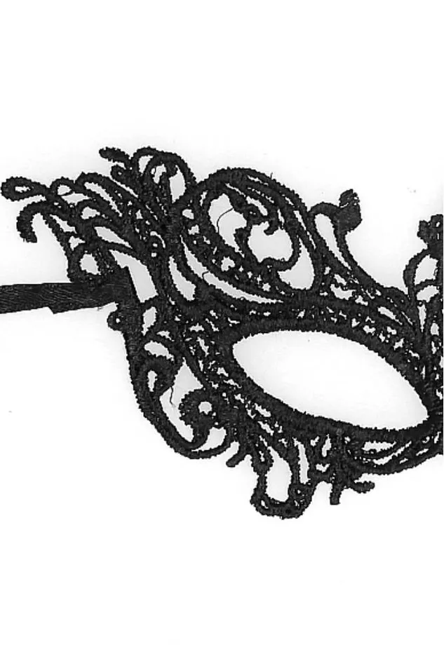 Anal Shots Toys Ouch by Shots Toys Black White Royal Lace Mask Black
