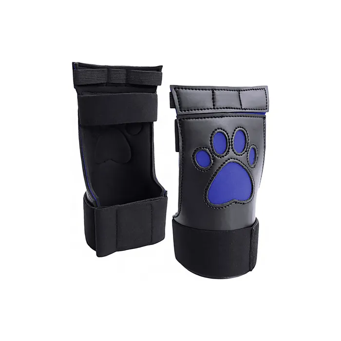Anal Shots Toys Shots Ouch Puppy Play Neoprene Kit SM BlackBlue
