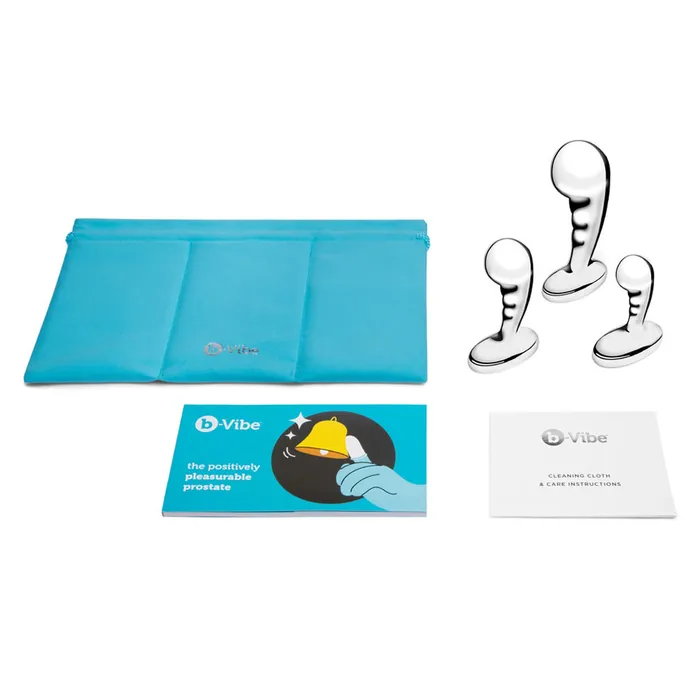 BVIBE Anal bVibe Stainless Steel PSpot Training Set