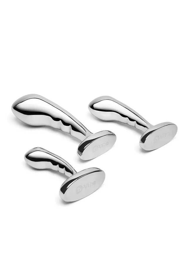 BVIBE Anal bVibe Stainless Steel PSpot Training Set