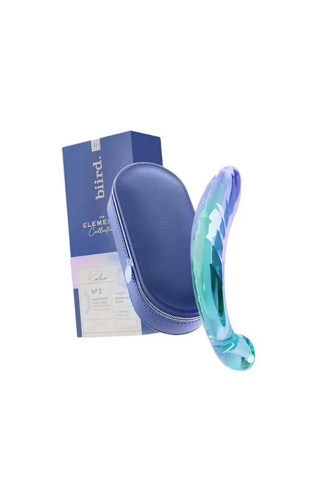 Biird Dildos Biird Kalii Glass GSpot Dildo Aqua