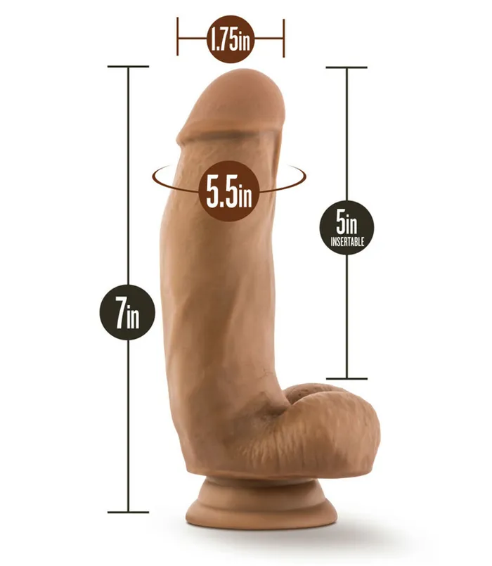 Blush Female Sex Toys Dr Samuel Dildo With Testicles