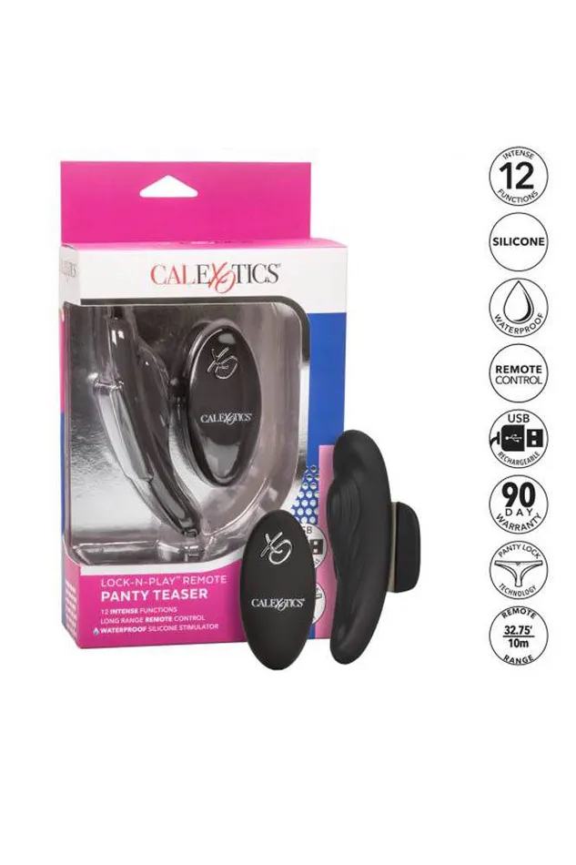Cal Exotics Female Sex Toys Cal Exotics LockNPlay Remote Panty Teaser Black