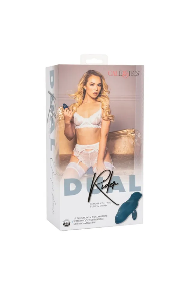 Cal Exotics Female Sex Toys Cal Exotics Lust Remote Control Dual Layon Bump Grind Rider Blue