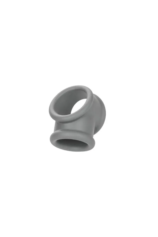 Cal Exotics Male Sex Toys Cal Exotics Alpha Liquid Silicone Precision Ring with Scrotum Support Grey