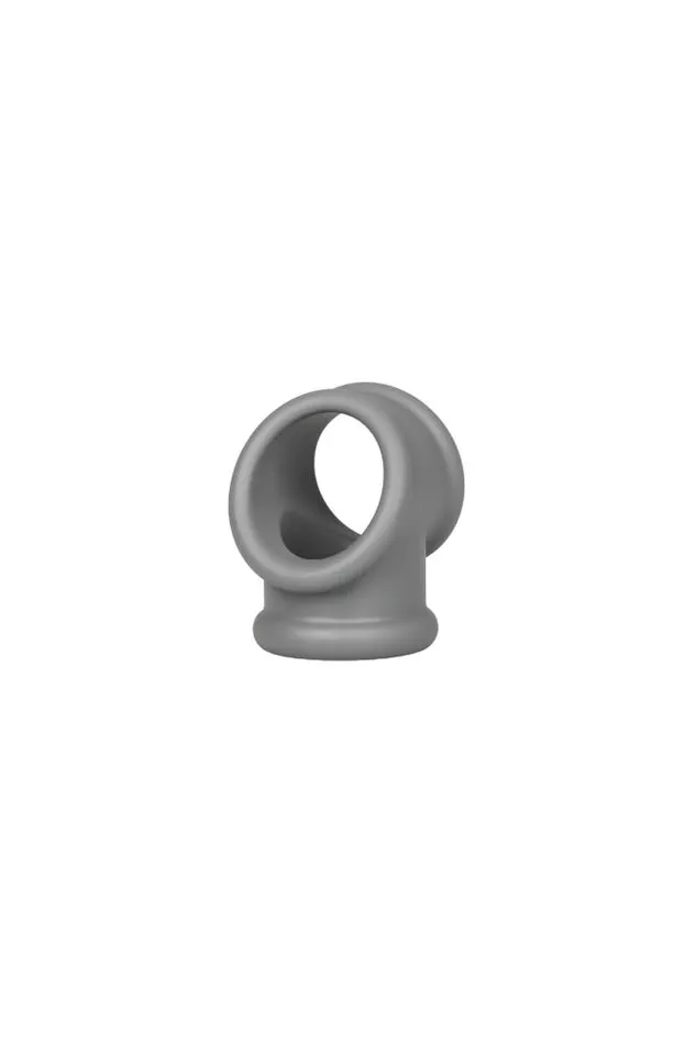 Cal Exotics Male Sex Toys Cal Exotics Alpha Liquid Silicone Precision Ring with Scrotum Support Grey