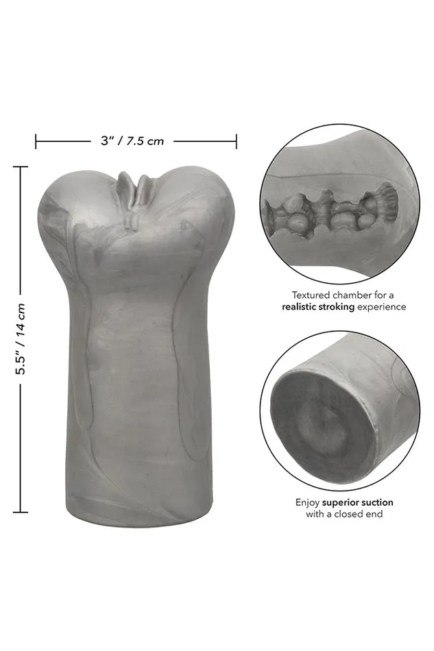 Cal Exotics Male Sex Toys Cal Exotics Cheap Thrills The Robot Lover Stroker Silver