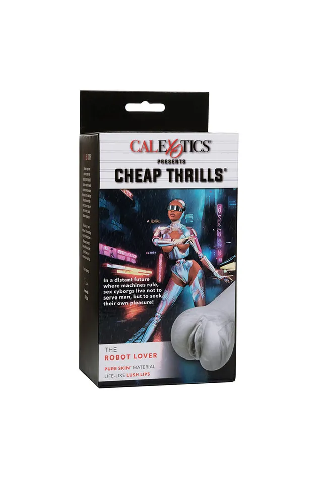 Cal Exotics Male Sex Toys Cal Exotics Cheap Thrills The Robot Lover Stroker Silver