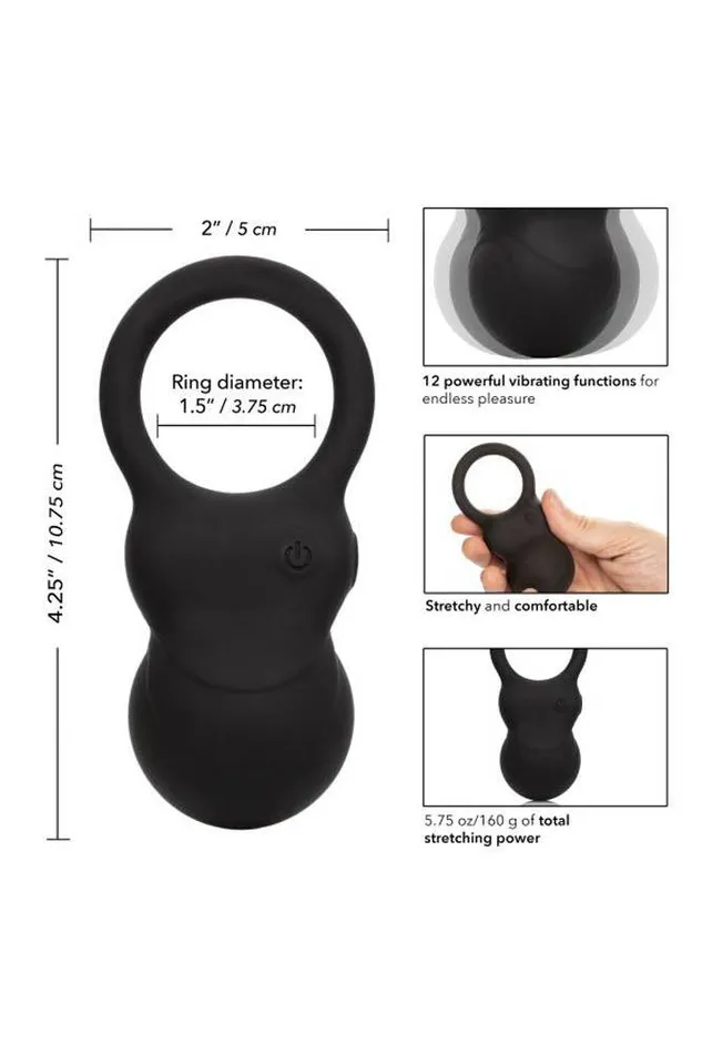 Cal Exotics Male Sex Toys Cal Exotics Colt Weighted Kettlebell Cock Ring Black
